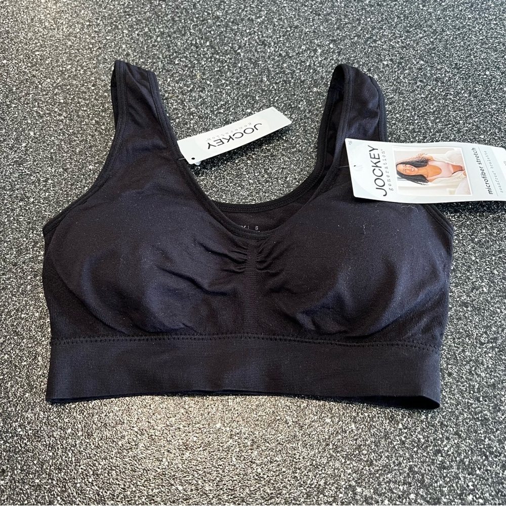 NWT Jockey Women's Black Sports Bra Size S